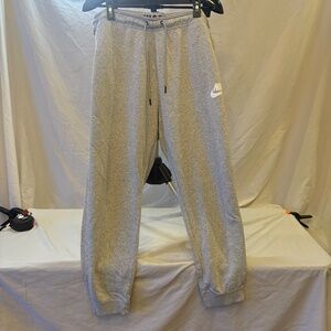 Nike Just Do It Foldover Joggers Sweatpants Womens 2X Gray Fleece